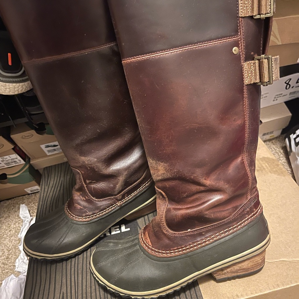 Sorel Slimpack Riding Boot. Didn’t wear these boots without being complimented.